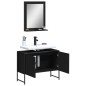 vidaXL 2-tlg. Badmöbel-Set Schwarz Holzwerkstoff vidaXL 2-tlg. Badmöbel-Set Schwarz Holzwerkstoff