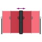 vidaXL Seitenmarkise Ausziehbar Rot 140x600 cm vidaXL Seitenmarkise Ausziehbar Rot 140x600 cm
