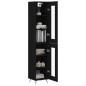 Highboard Schwarz 34,5x34x180 cm Holzwerkstoff Highboard Schwarz 34,5x34x180 cm Holzwerkstoff