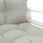 vidaXL Garten-Palettensofa mit Kissen in Taupe Holz vidaXL Garten-Palettensofa mit Kissen in Taupe Holz