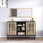 vidaXL Sideboard Schwarz 105x30x65 cm Holzwerkstoff vidaXL Sideboard Schwarz 105x30x65 cm Holzwerkstoff