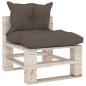 vidaXL Outdoor-Mittelsofa Paletten mit Kissen Kiefernholz vidaXL Outdoor-Mittelsofa Paletten mit Kissen Kiefernholz