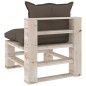 vidaXL Outdoor-Mittelsofa Paletten mit Kissen Kiefernholz vidaXL Outdoor-Mittelsofa Paletten mit Kissen Kiefernholz