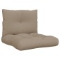 vidaXL Palettenkissen 2-tlg. Taupe Stoff vidaXL Palettenkissen 2-tlg. Taupe Stoff