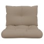 vidaXL Palettenkissen 2-tlg. Taupe Stoff vidaXL Palettenkissen 2-tlg. Taupe Stoff