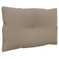 vidaXL Palettenkissen 2-tlg. Taupe Stoff vidaXL Palettenkissen 2-tlg. Taupe Stoff