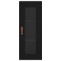 Highboard Schwarz 34,5x34x180 cm Holzwerkstoff Highboard Schwarz 34,5x34x180 cm Holzwerkstoff