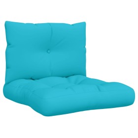 vidaXL Palettenkissen 2 Stk. Türkis Oxford-Gewebe