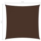vidaXL Sonnensegel Oxford-Gewebe Quadratisch 3x3 m Braun vidaXL Sonnensegel Oxford-Gewebe Quadratisch 3x3 m Braun