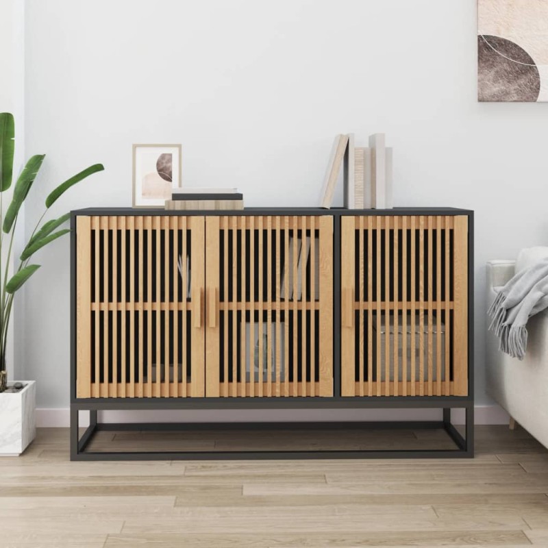 vidaXL Sideboard Schwarz 105x30x65 cm Holzwerkstoff vidaXL Sideboard Schwarz 105x30x65 cm Holzwerkstoff