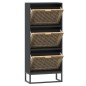 vidaXL Schuhschrank Schwarz 52x25x120 cm Holzwerkstoff vidaXL Schuhschrank Schwarz 52x25x120 cm Holzwerkstoff