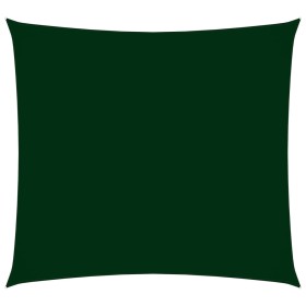 vidaXL Sonnensegel Oxford-Gewebe Quadratisch 5x5 m Dunkelgrün