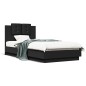vidaXL Bettgestell mit Kopfteil Schwarz 90x190 cm Holzwerkstoff vidaXL Bettgestell mit Kopfteil Schwarz 90x190 cm Holzwerkstoff