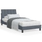 vidaXL Bettgestell mit Kopfteil Dunkelgrau 90x190 cm Samt vidaXL Bettgestell mit Kopfteil Dunkelgrau 90x190 cm Samt