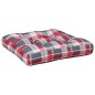 vidaXL Palettenkissen Rot Karomuster 60x60x12 cm Stoff vidaXL Palettenkissen Rot Karomuster 60x60x12 cm Stoff