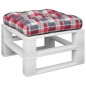vidaXL Palettenkissen Rot Karomuster 60x60x12 cm Stoff vidaXL Palettenkissen Rot Karomuster 60x60x12 cm Stoff