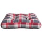 vidaXL Palettenkissen Rot Karomuster 60x60x12 cm Stoff vidaXL Palettenkissen Rot Karomuster 60x60x12 cm Stoff