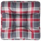 vidaXL Palettenkissen Rot Karomuster 60x60x12 cm Stoff vidaXL Palettenkissen Rot Karomuster 60x60x12 cm Stoff