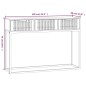 vidaXL Konsolentisch Schwarz 105x30x75 cm Holzwerkstoff und Eisen vidaXL Konsolentisch Schwarz 105x30x75 cm Holzwerkstoff und Eisen