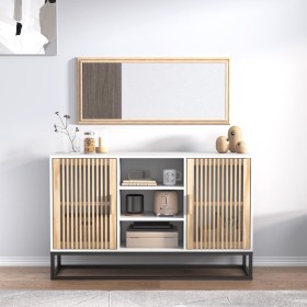 vidaXL Sideboard Weiß 105x30x65 cm Holzwerkstoff