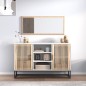 vidaXL Sideboard Weiß 105x30x65 cm Holzwerkstoff vidaXL Sideboard Weiß 105x30x65 cm Holzwerkstoff