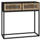 vidaXL Konsolentisch Schwarz 80x30x75 cm Holzwerkstoff und Eisen vidaXL Konsolentisch Schwarz 80x30x75 cm Holzwerkstoff und Eisen