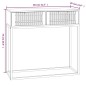 vidaXL Konsolentisch Schwarz 80x30x75 cm Holzwerkstoff und Eisen vidaXL Konsolentisch Schwarz 80x30x75 cm Holzwerkstoff und Eisen