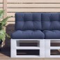 vidaXL Palettenkissen Marineblau 60x40x12 cm Stoff vidaXL Palettenkissen Marineblau 60x40x12 cm Stoff