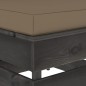 vidaXL Modulares Mittelsofa mit Kissen Grau Imprägniertes Holz vidaXL Modulares Mittelsofa mit Kissen Grau Imprägniertes Holz