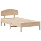 vidaXL Massivholzbett mit Kopfteil 75x190 cm Kiefer vidaXL Massivholzbett mit Kopfteil 75x190 cm Kiefer