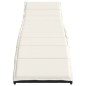 vidaXL Sonnenliege mit Kissen Schwarz 55x199x50 cm Poly Rattan vidaXL Sonnenliege mit Kissen Schwarz 55x199x50 cm Poly Rattan