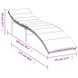 vidaXL Sonnenliege mit Kissen Schwarz 55x199x50 cm Poly Rattan vidaXL Sonnenliege mit Kissen Schwarz 55x199x50 cm Poly Rattan