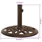 vidaXL Sonnenschirmständer Bronzen 40x40x32 cm Gusseisen vidaXL Sonnenschirmständer Bronzen 40x40x32 cm Gusseisen