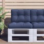 vidaXL Palettenkissen-Set Marineblau 60x40x12 cm Stoff vidaXL Palettenkissen-Set Marineblau 60x40x12 cm Stoff