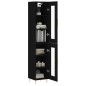 vidaXL Highboard Schwarz 34,5x34x180 cm Holzwerkstoff vidaXL Highboard Schwarz 34,5x34x180 cm Holzwerkstoff