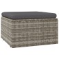 vidaXL 6-tlg. Garten-Lounge-Set mit Kissen Grau Poly Rattan vidaXL 6-tlg. Garten-Lounge-Set mit Kissen Grau Poly Rattan