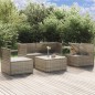 vidaXL 5-tlg. Garten-Lounge-Set mit Kissen Grau Poly Rattan vidaXL 5-tlg. Garten-Lounge-Set mit Kissen Grau Poly Rattan