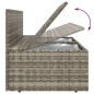 vidaXL 5-tlg. Garten-Lounge-Set mit Kissen Grau Poly Rattan vidaXL 5-tlg. Garten-Lounge-Set mit Kissen Grau Poly Rattan