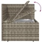 vidaXL 5-tlg. Garten-Lounge-Set mit Kissen Grau Poly Rattan vidaXL 5-tlg. Garten-Lounge-Set mit Kissen Grau Poly Rattan