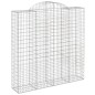 vidaXL Gabionen mit Hochbogen 10Stk. 200x50x200/220cm Verzinktes Eisen vidaXL Gabionen mit Hochbogen 10Stk. 200x50x200/220cm Verzinktes Eisen