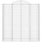 vidaXL Gabionen mit Hochbogen 10Stk. 200x50x200/220cm Verzinktes Eisen vidaXL Gabionen mit Hochbogen 10Stk. 200x50x200/220cm Verzinktes Eisen