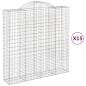 vidaXL Gabionen mit Hochbogen 15Stk. 200x50x200/220cm Verzinktes Eisen vidaXL Gabionen mit Hochbogen 15Stk. 200x50x200/220cm Verzinktes Eisen