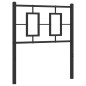 vidaXL Kopfteil Metall Schwarz 75 cm