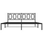 vidaXL Bettgestell mit Kopfteil Metall Schwarz 183x213 cm vidaXL Bettgestell mit Kopfteil Metall Schwarz 183x213 cm
