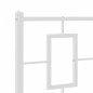 vidaXL Bettgestell mit Kopfteil Metall Weiß 107x203 cm vidaXL Bettgestell mit Kopfteil Metall Weiß 107x203 cm