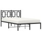 vidaXL Bettgestell mit Kopfteil Metall Schwarz 120x190 cm vidaXL Bettgestell mit Kopfteil Metall Schwarz 120x190 cm
