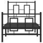 vidaXL Bettgestell mit Kopf- und Fußteil Metall Schwarz 80x200 cm vidaXL Bettgestell mit Kopf- und Fußteil Metall Schwarz 80x200 cm