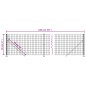 vidaXL Maschendrahtzaun mit Bodenflansch Anthrazit 0,8x10 m vidaXL Maschendrahtzaun mit Bodenflansch Anthrazit 0,8x10 m