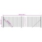 vidaXL Maschendrahtzaun mit Bodenflansch Anthrazit 1,1x10 m vidaXL Maschendrahtzaun mit Bodenflansch Anthrazit 1,1x10 m