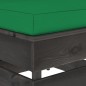 vidaXL Modulares Mittelsofa mit Kissen Grau Imprägniertes Holz vidaXL Modulares Mittelsofa mit Kissen Grau Imprägniertes Holz